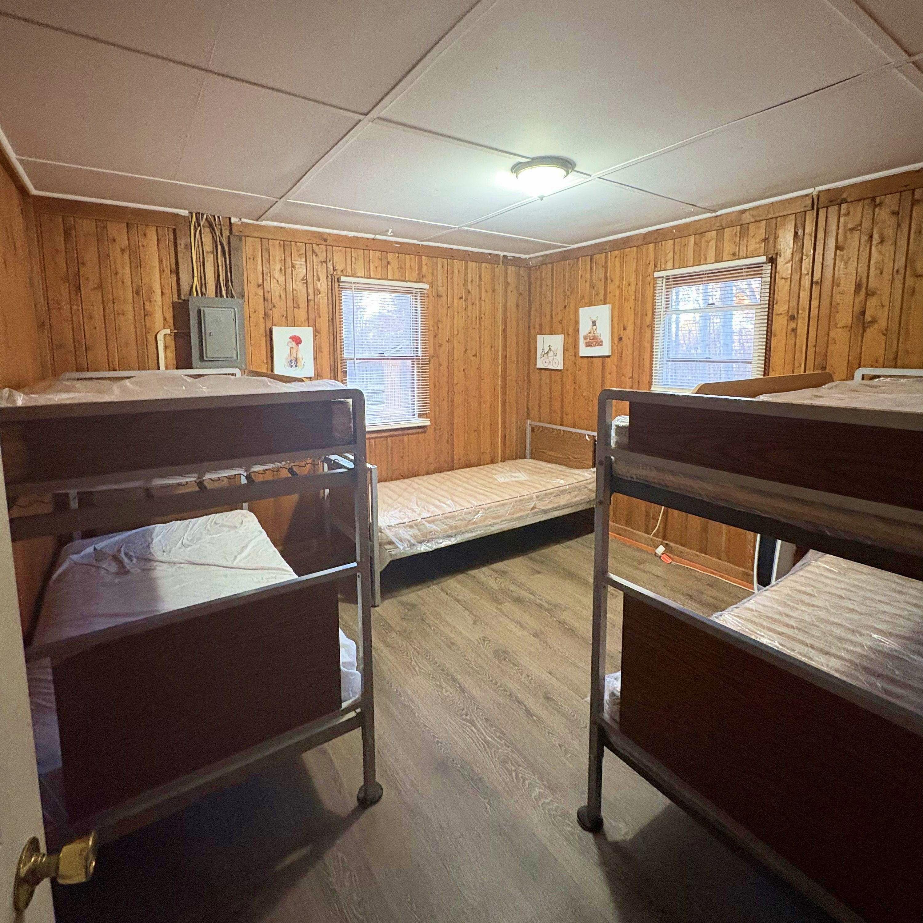 Sample Bunk House with Bunk Beds (sleeping # varies).