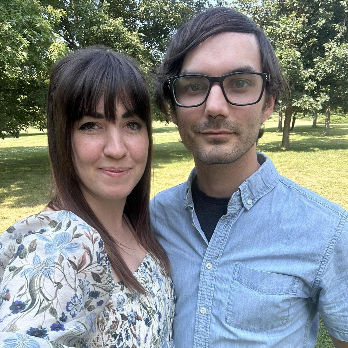 Dressed up and ready for Steve's sisters wedding in upstate NY, July '24
