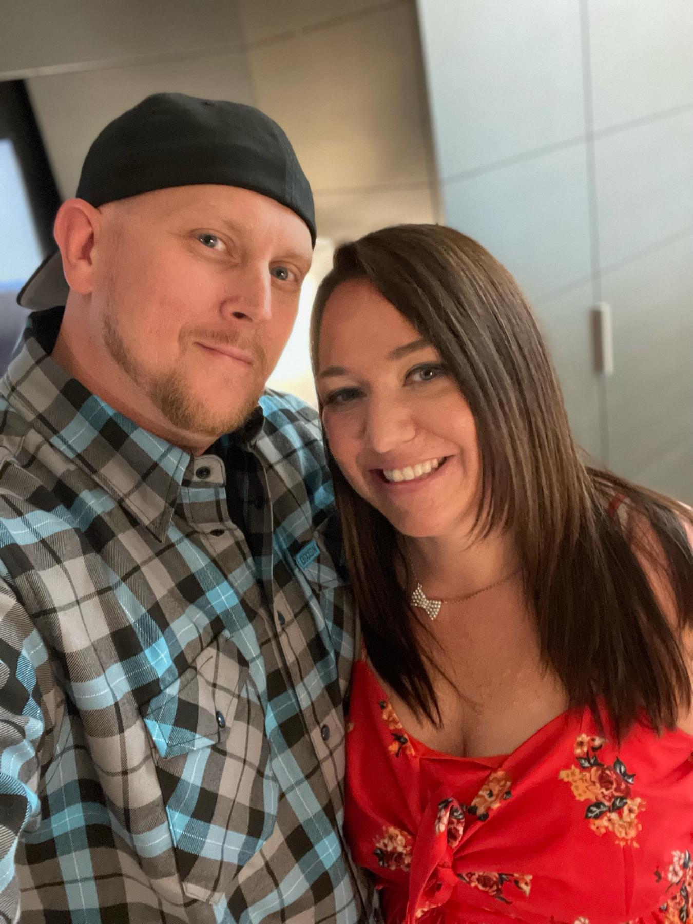 First official photo together - before the Blake Shelton concert