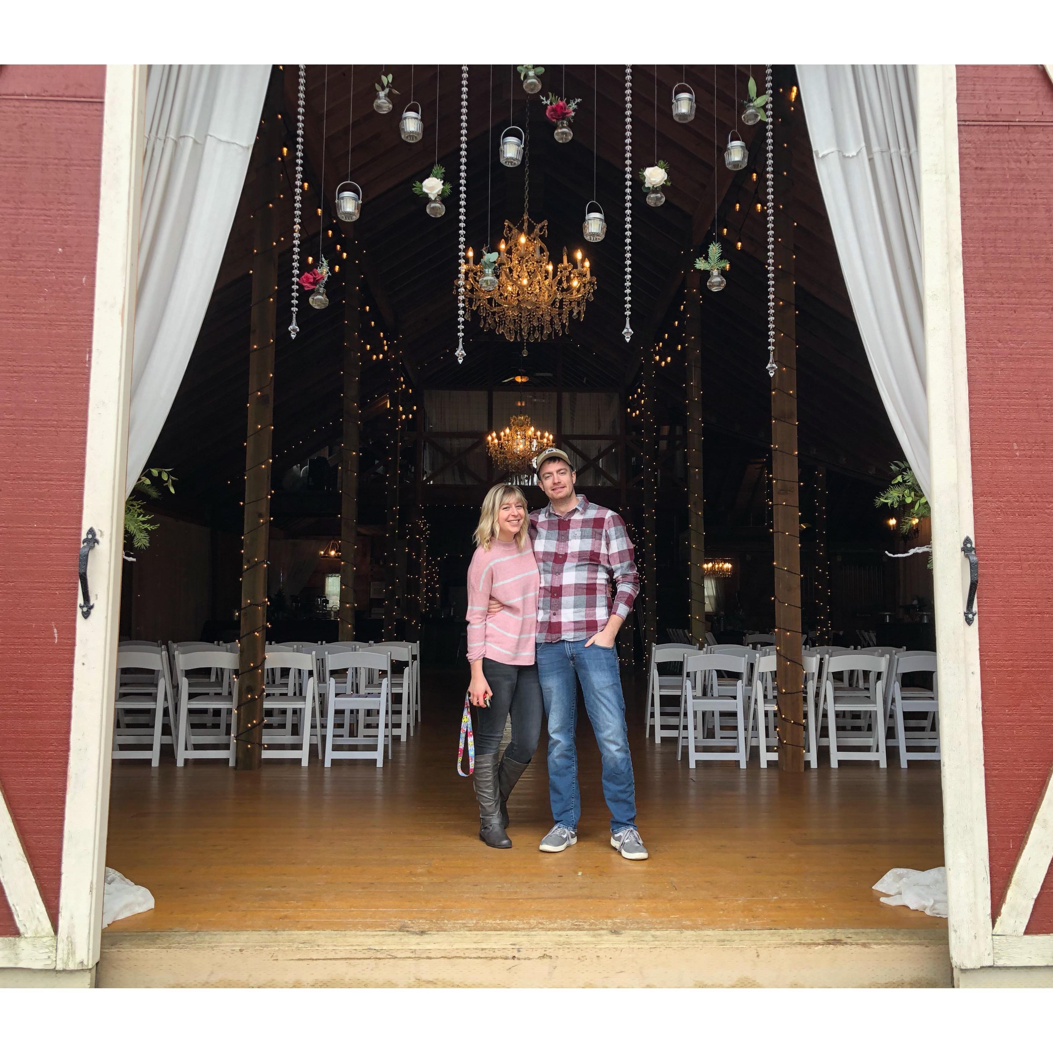 Saying yes to our venue!