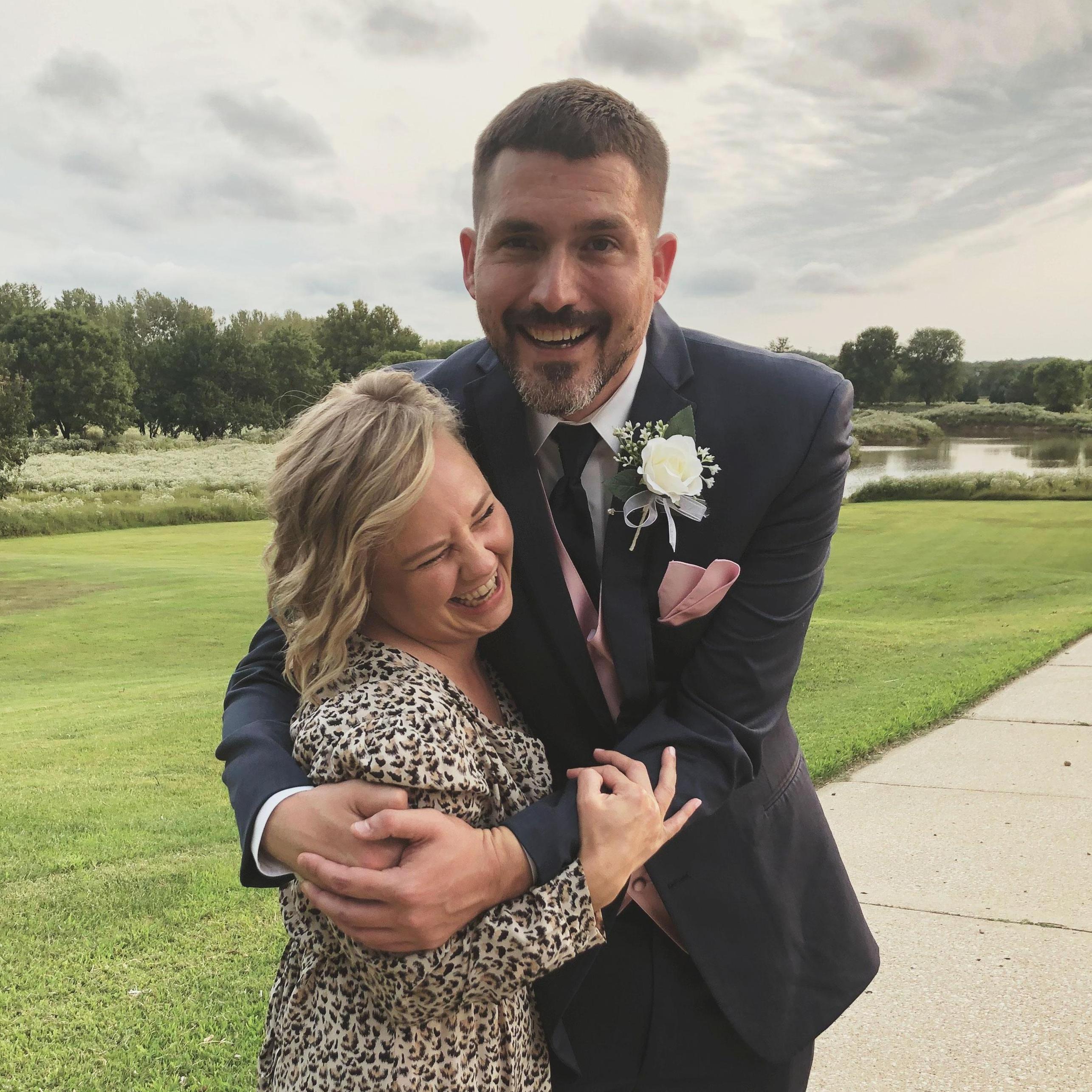 The first wedding we attended together.