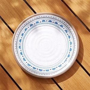 Caprice Blue Medallion Melamine Dinner Plate