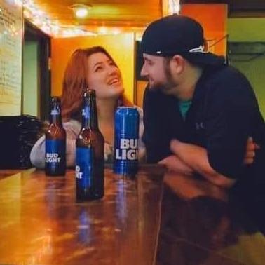 We met in a bar, and my mom introduced us. The first 2 months of "us" consisted of a lot of secret sleepovers and bud light. I simply just liked his shorts and backwards hat, now we have forever.