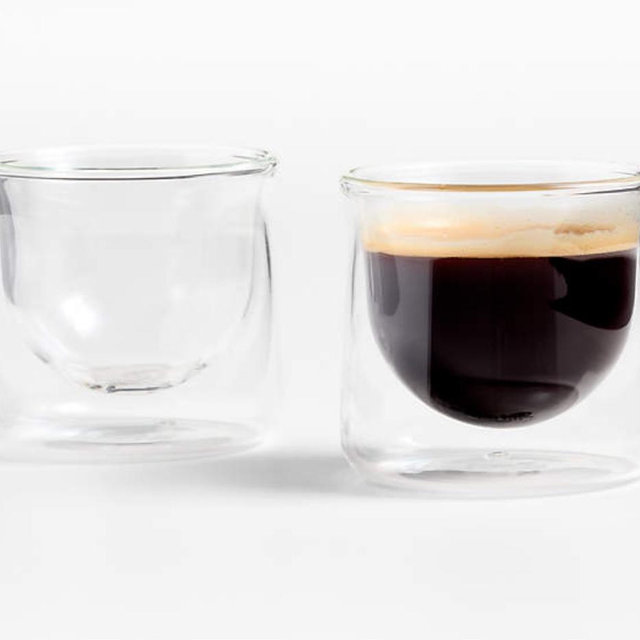 FLUR 3-oz. Clear Espresso Glasses, Set of 2