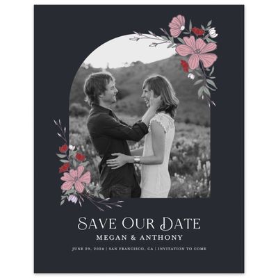 Ebony, Black Wedding Digital Save the Date - Leighton Photo