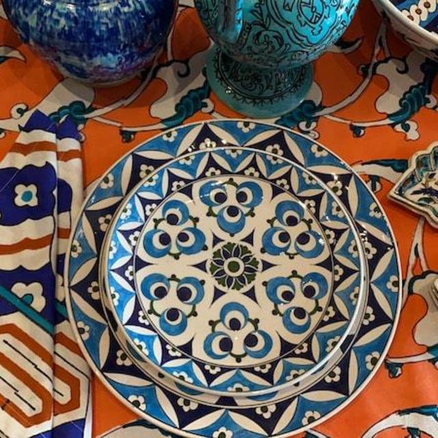 AZIZ Blockprinted Tablecloth - small