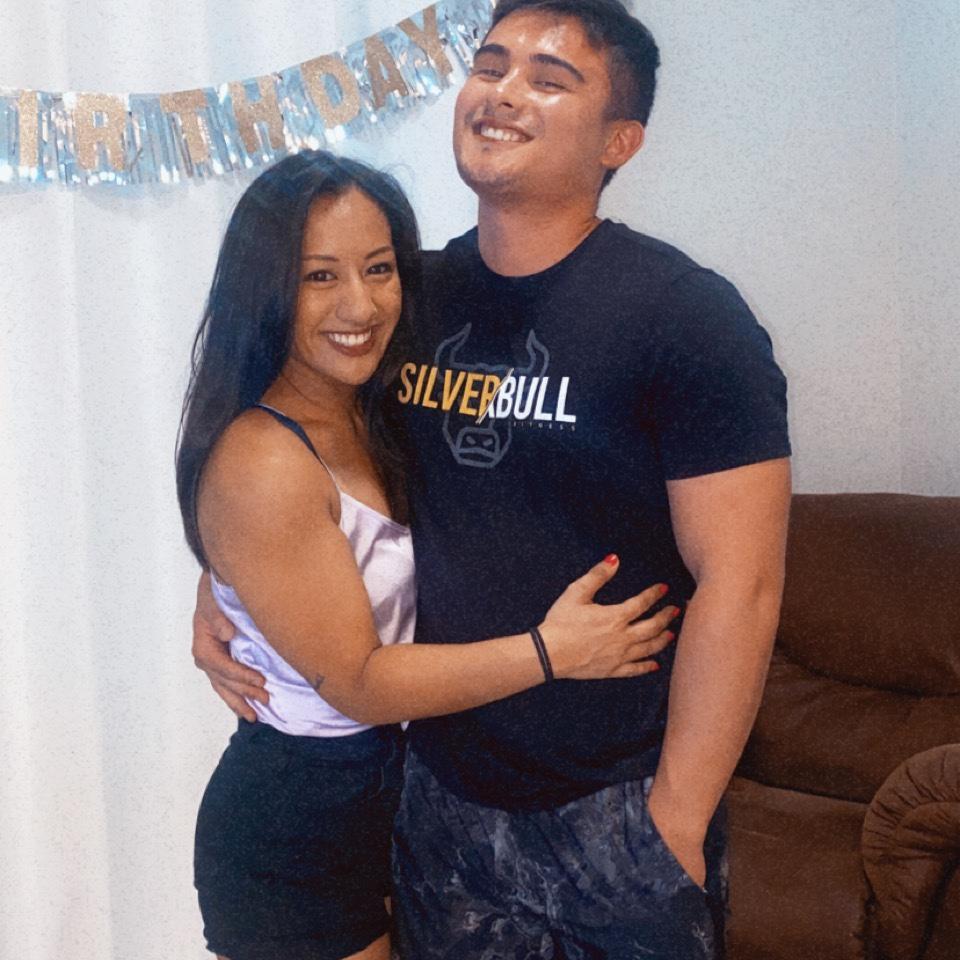 Our first photo as a couple!