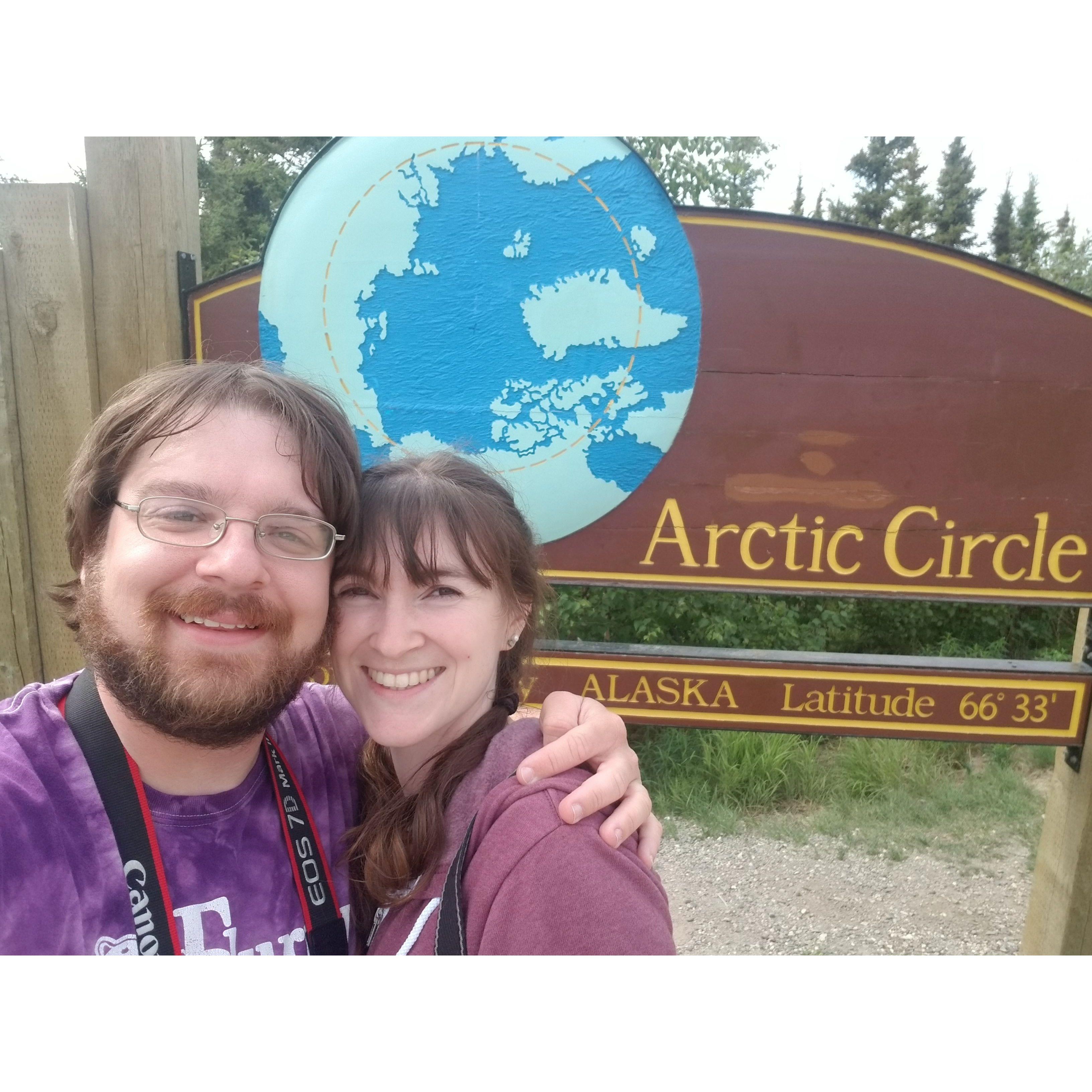 Crossing the Arctic Circle, Alaska June 2022