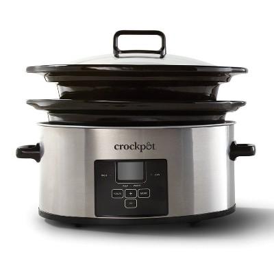 Crock Pot 6qt Choose-a-Crock Slow Cooker - Silver