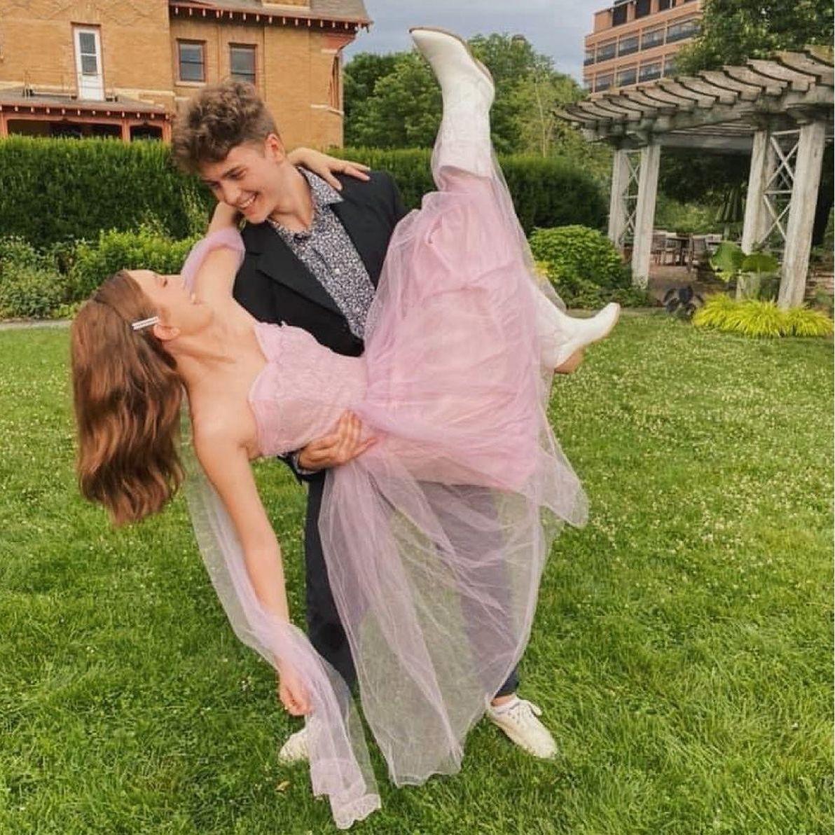 June 2021 - A favorite photo of ours. Third annual family prom with the Allens.