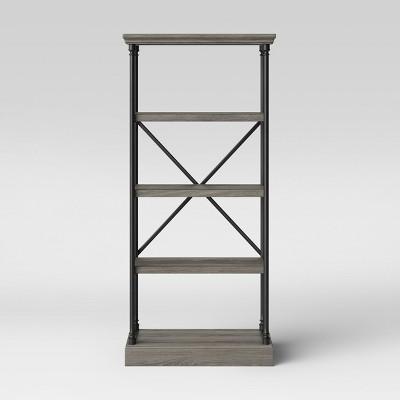 65 Conway Cast Iron Bookcase Wood - Threshold™