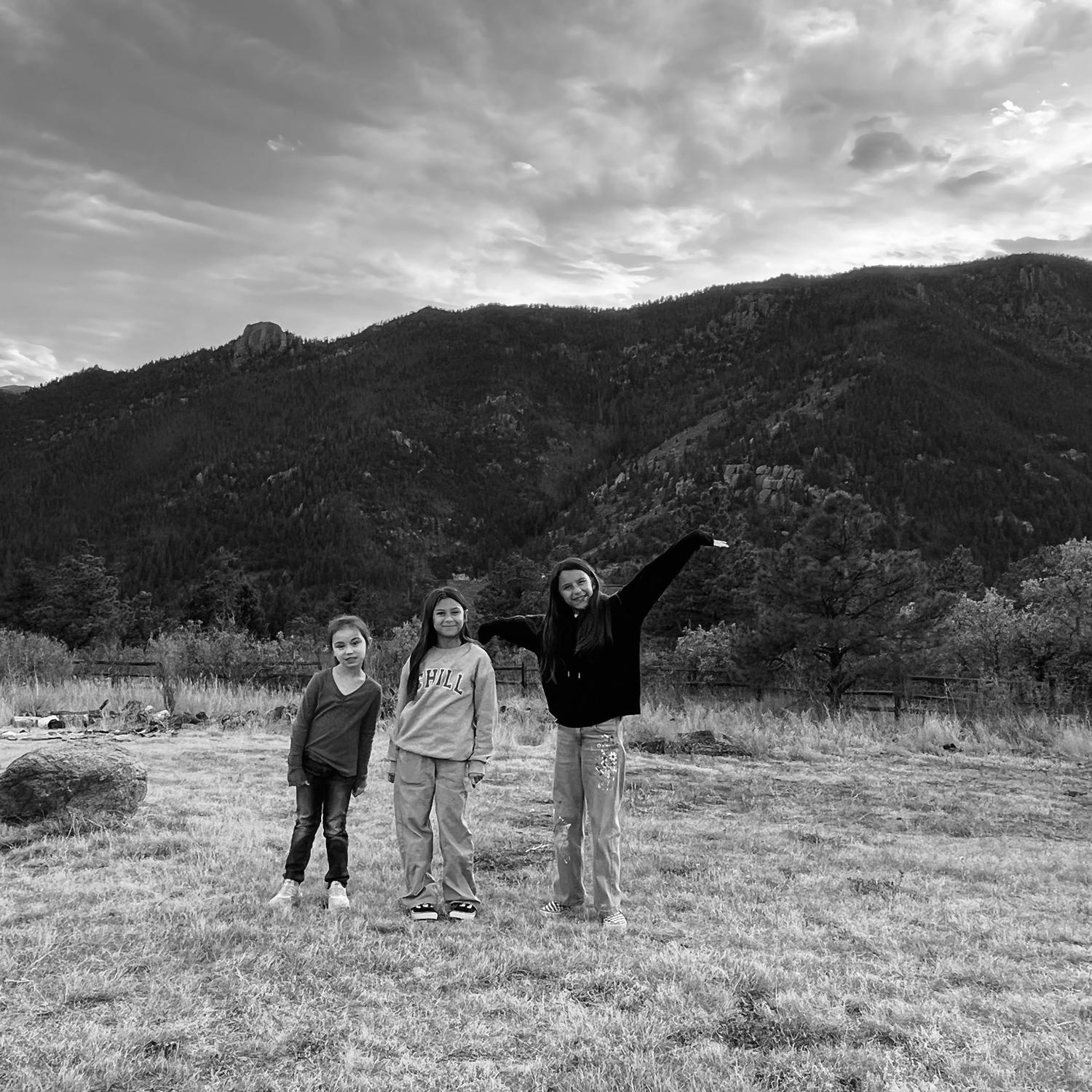 Here’s the photo I took of the kids at the view point he settled for.