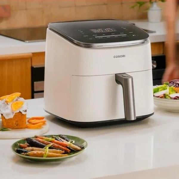 Cosori - 6qt TurboBlaze Smart Air Fryer Cream