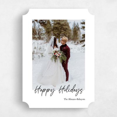 White Ticket Holiday Card - Lehigh