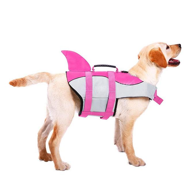 ASENKU Dog Life Jacket Ripstop Pet Floatation Vest Saver Swimsuit Preserver for Water Safety at The Pool, Beach, Boating