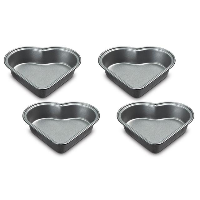 Cuisinart Nonstick 4-Pc. Mini Heart Cake Pan Set