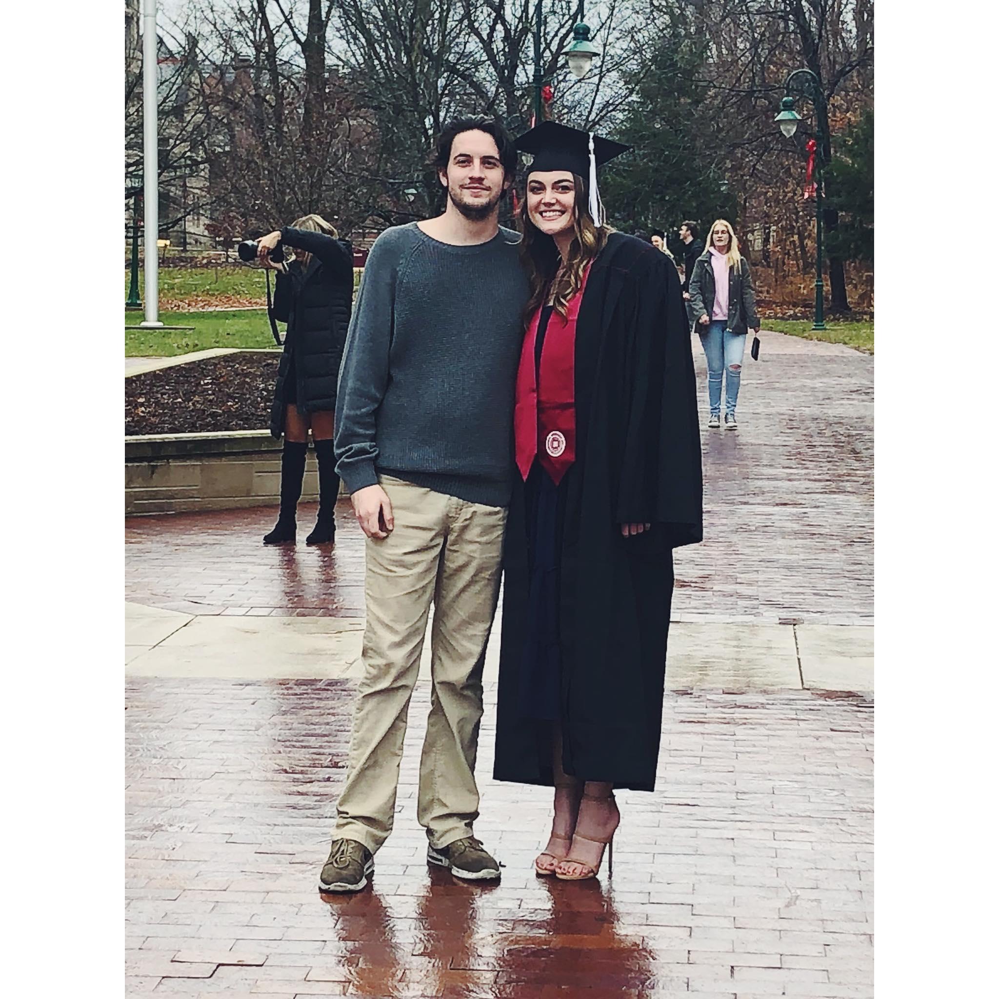 At my graduation.