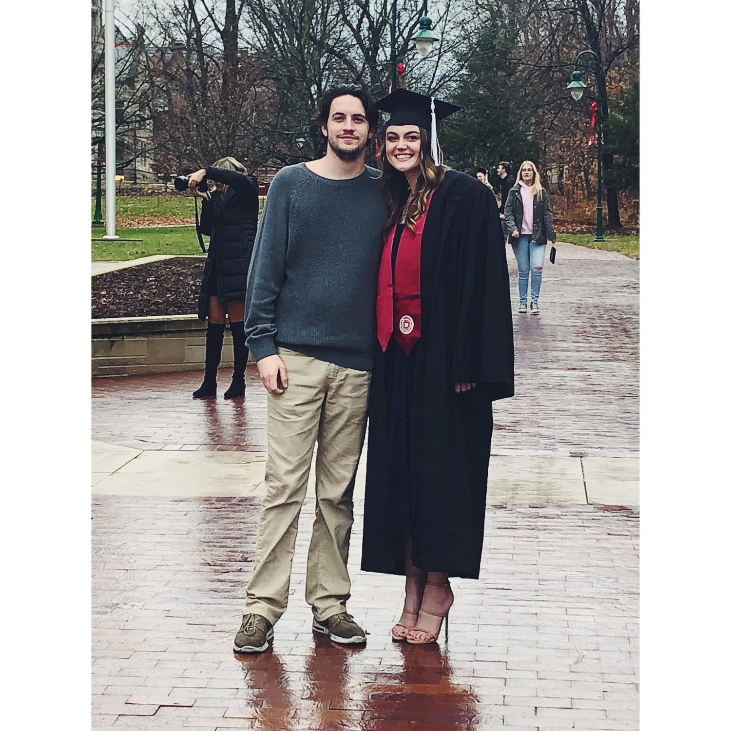 At my graduation.
