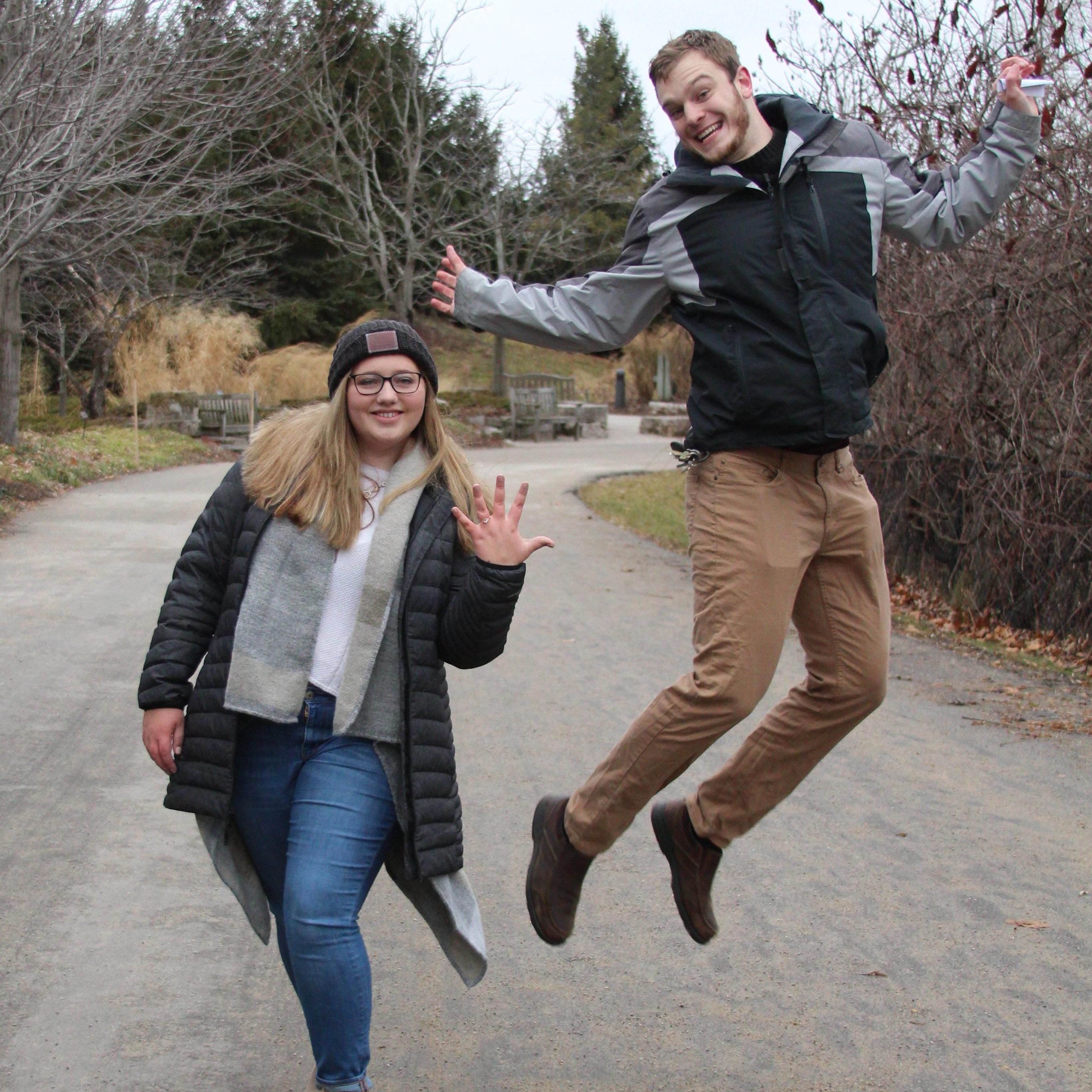 Jumping for joy!
