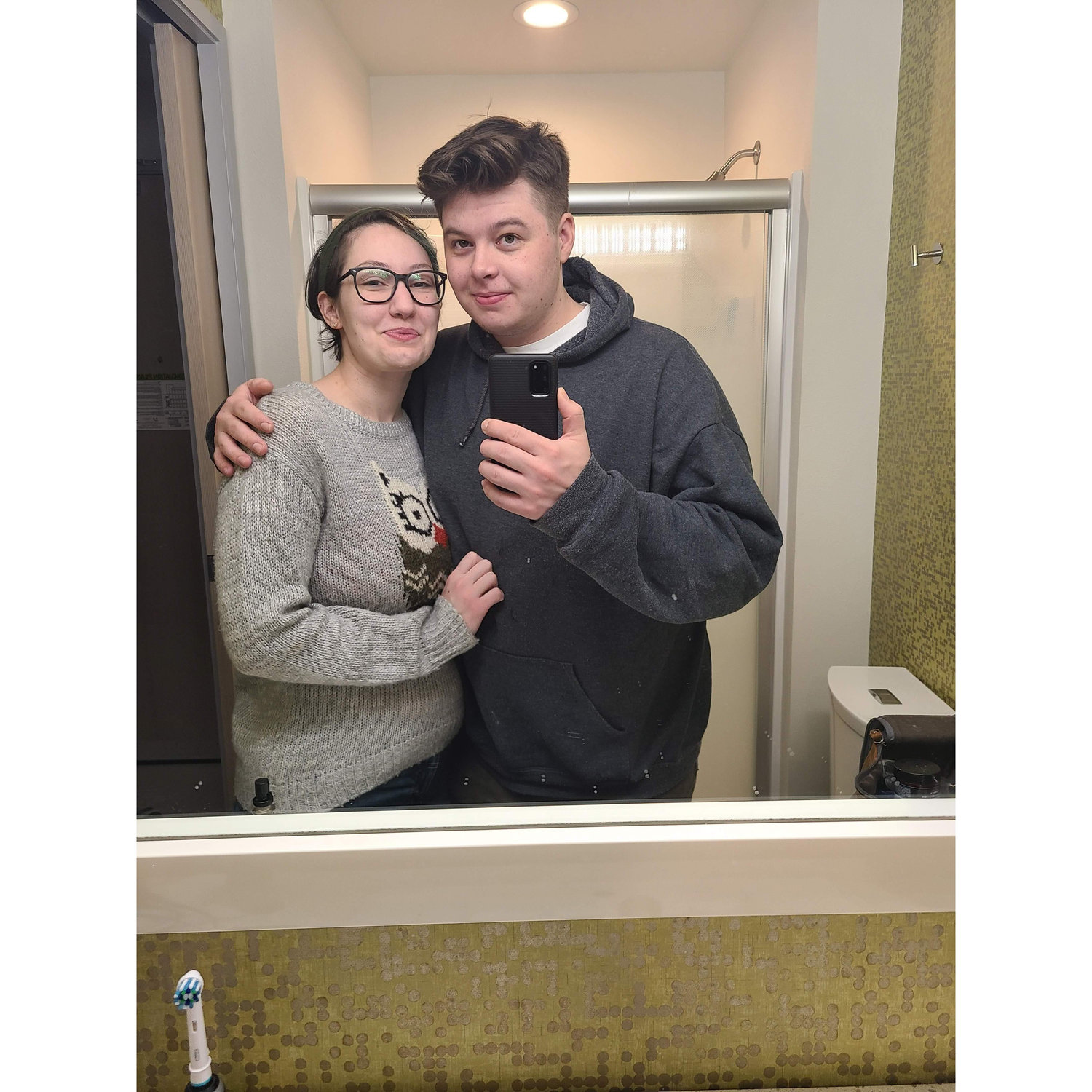 Another one of our first pictures together at a site in Indianapolis, IA 2021