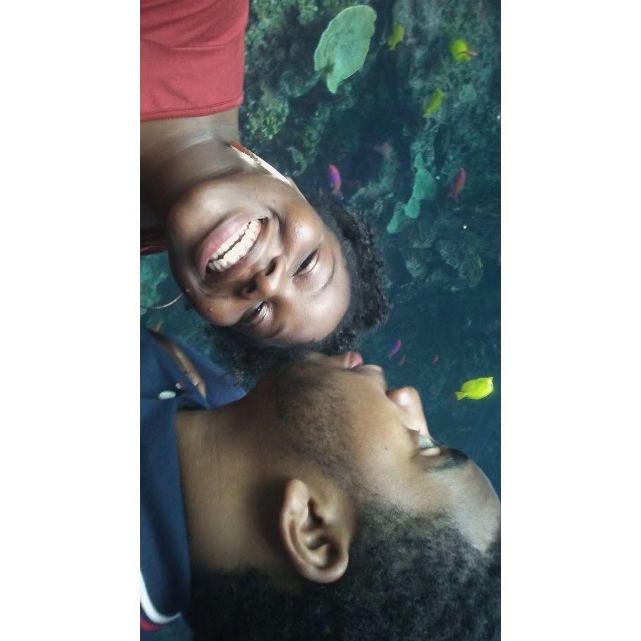 We took this picture on our two month anniversary.
