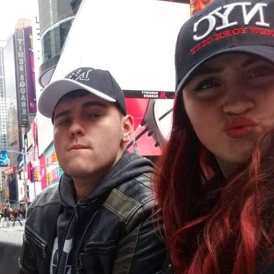 Right before we got our first New York food truck hotdog.