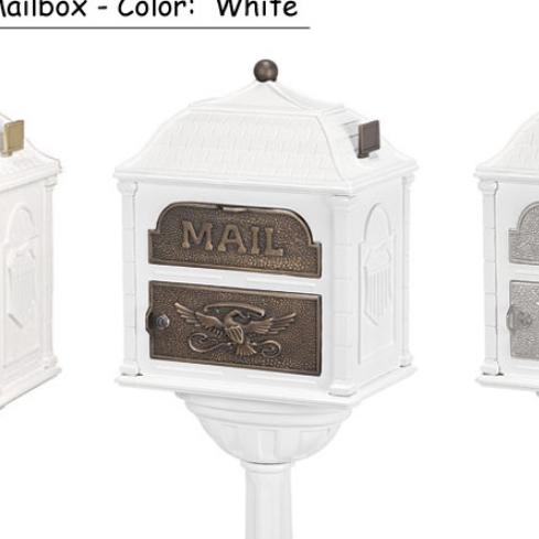 Gaines Classic Mailbox and Pedestal