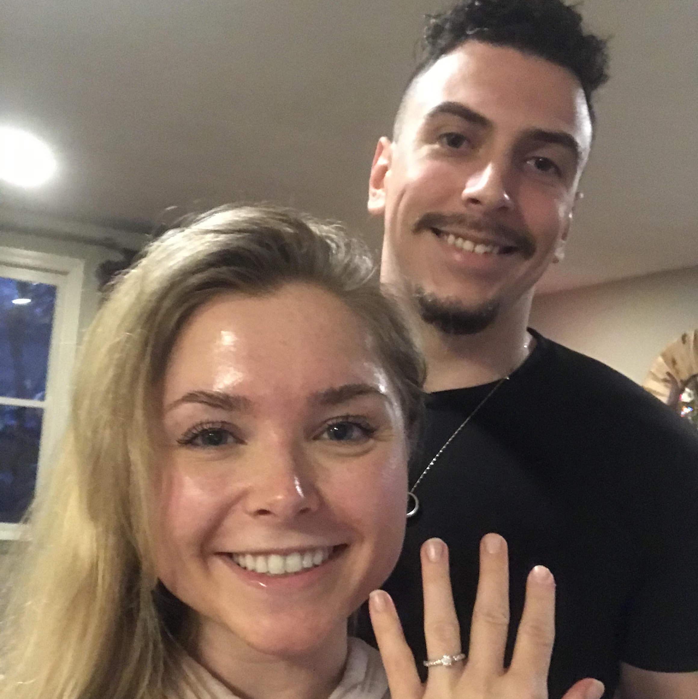 The night we got engaged