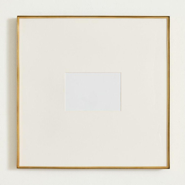 Stowe Modern Metal Frame, 18"X18"- Brass