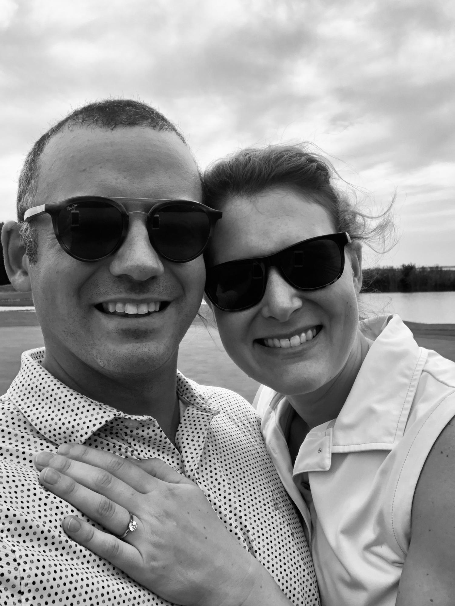 Engagement golf at Queenstown