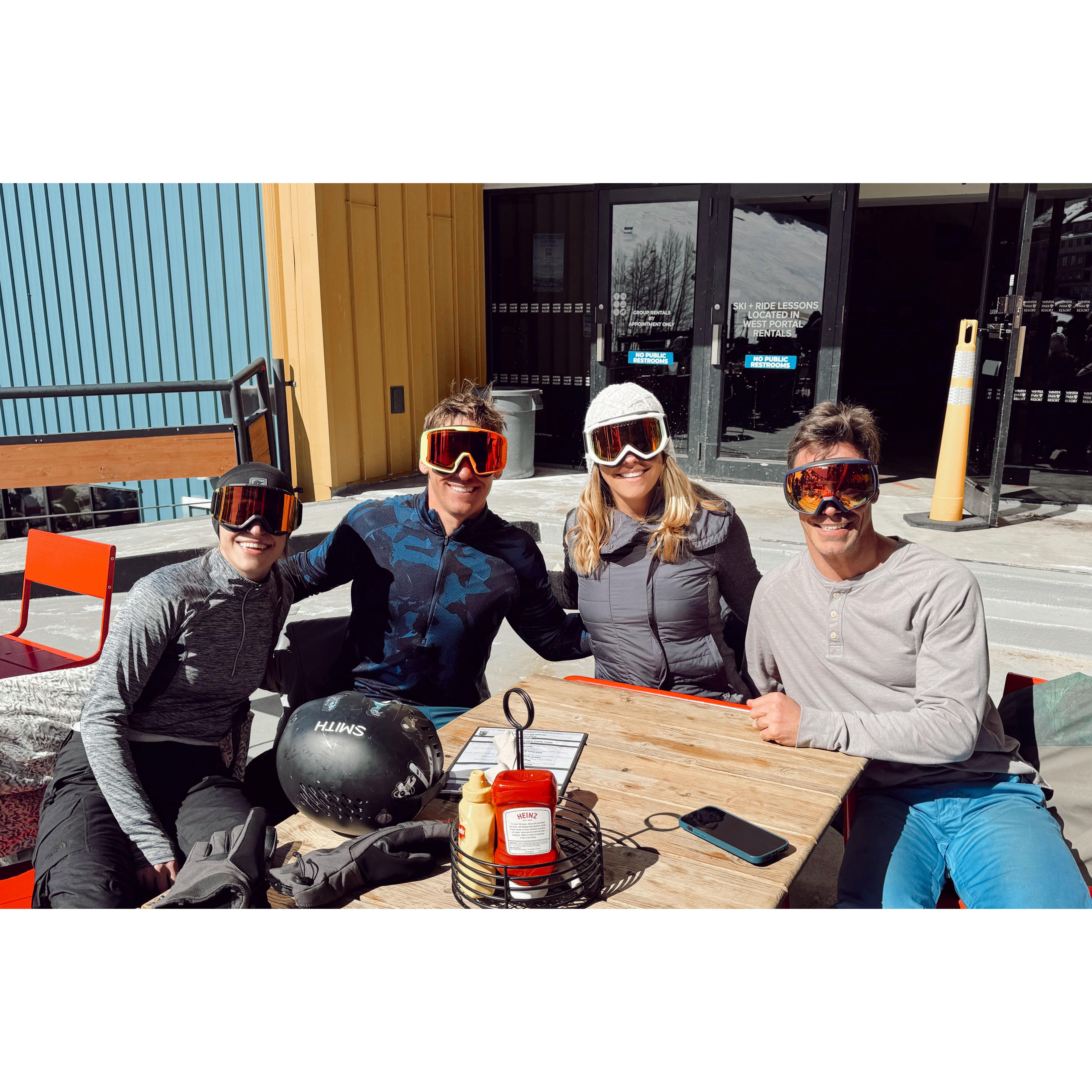 Skiing in Winter Park with Matt and Marret