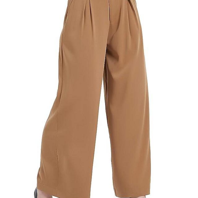 Tronjori Women High Waist Casual Wide Leg Long Palazzo Pants Trousers Regular Size