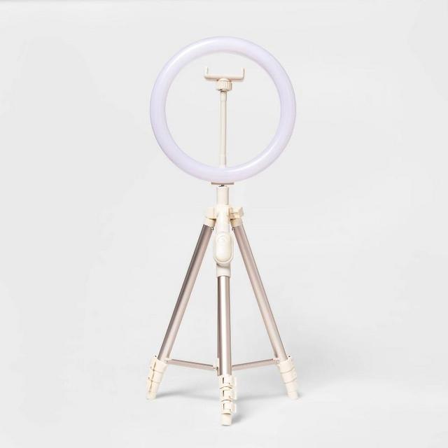 heyday™ Ring Light with Tripod - Stone White