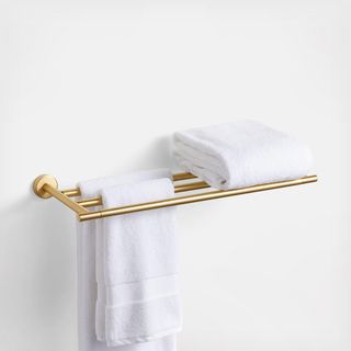 Modern Flat-End Bathroom Towel Rack