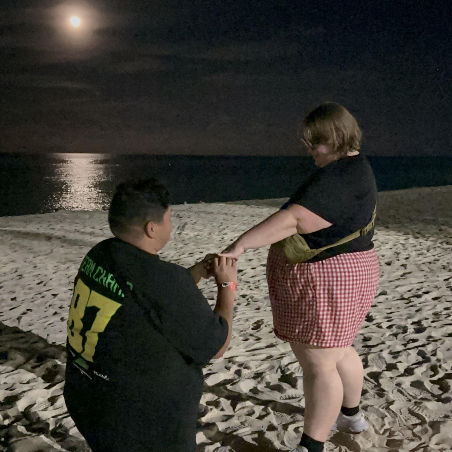 Our proposal on the beach in San Andres, Colombia