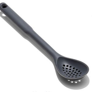 OXO Good Grips Silicone Slotted Spoon, us:one Size, Peppercorn