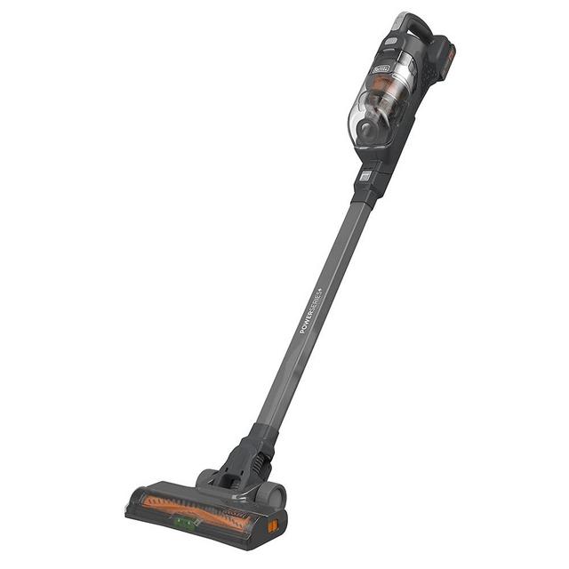 BLACK+DECKER POWERSERIES+ 20V MAX Cordless Stick Vacuum with LED Floor Lights, Lightweight, Removable Battery (BHFEA18D1) , Gray