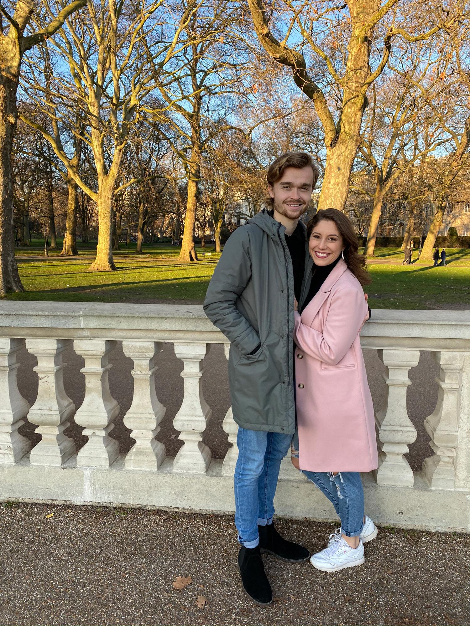 When Michaella had the opportunity to accompany Dan to England for Christmas. Just a few months before the world fell apart!