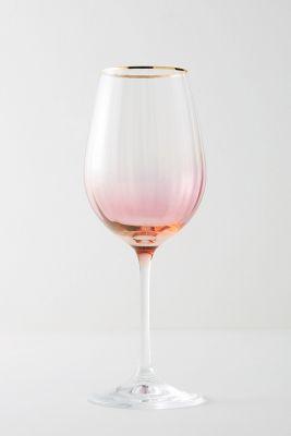Pink Waterfall Wine Glass