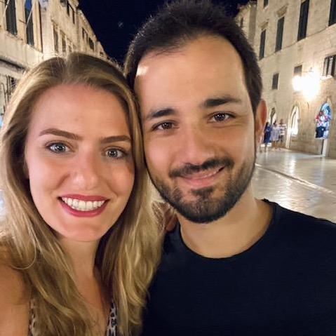 Our first night in Dubrovnik together, on the streets of Stradun.