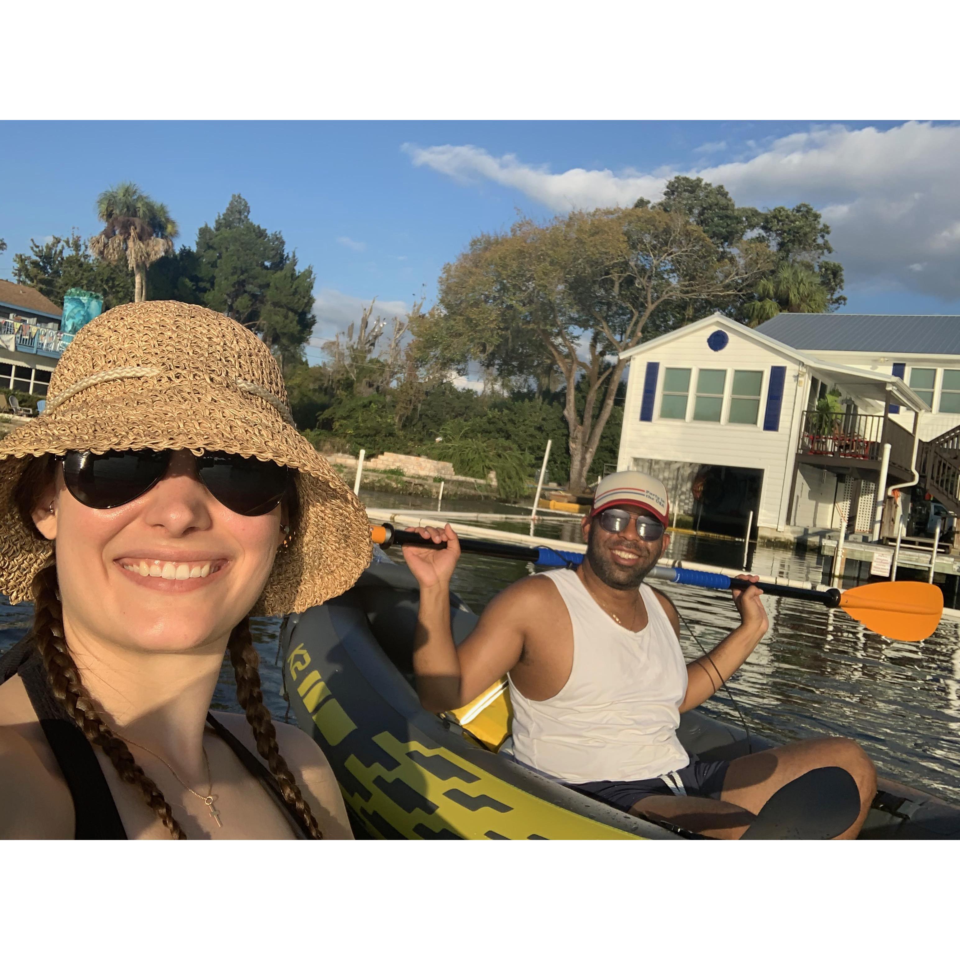 Kayaking adventure & Garry's first manatee sighting!