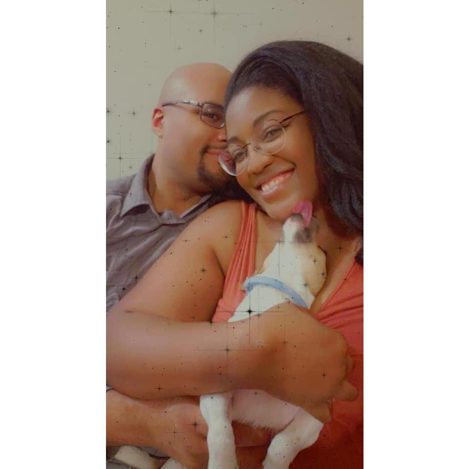 First pic in our new apartment. I guess you can call this our first family photo.