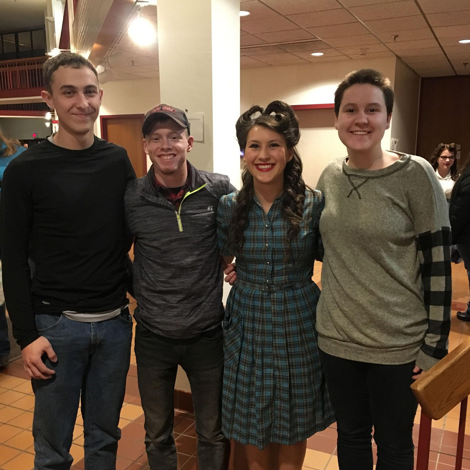 The gang came out to visit Kate in Mankato, MN during her sophomore year at Bethany Lutheran College (February of 2018). She was in the chorus for the musical "Kiss Me, Kate!"