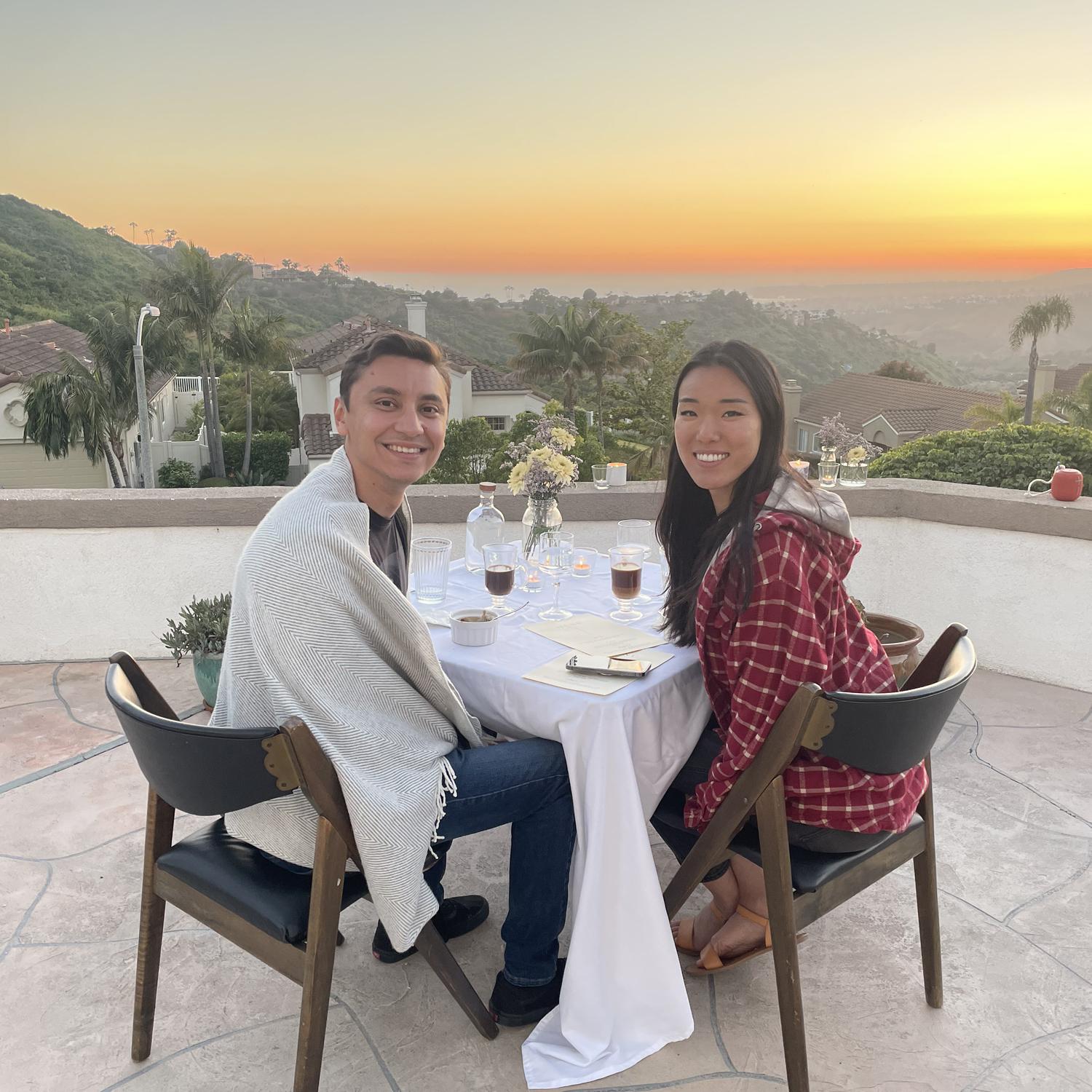 Surprise dinner put on by Colette, Sam and Max