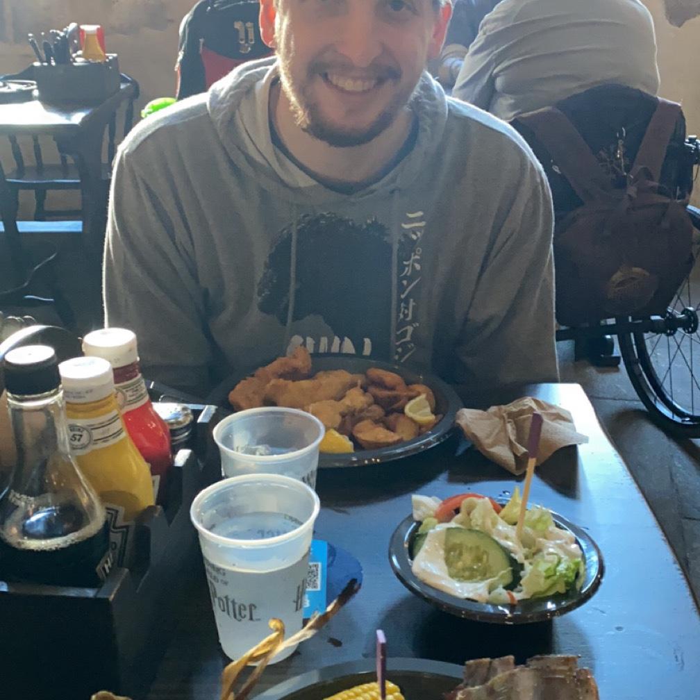 Not pictured… the delicious butterbeer.