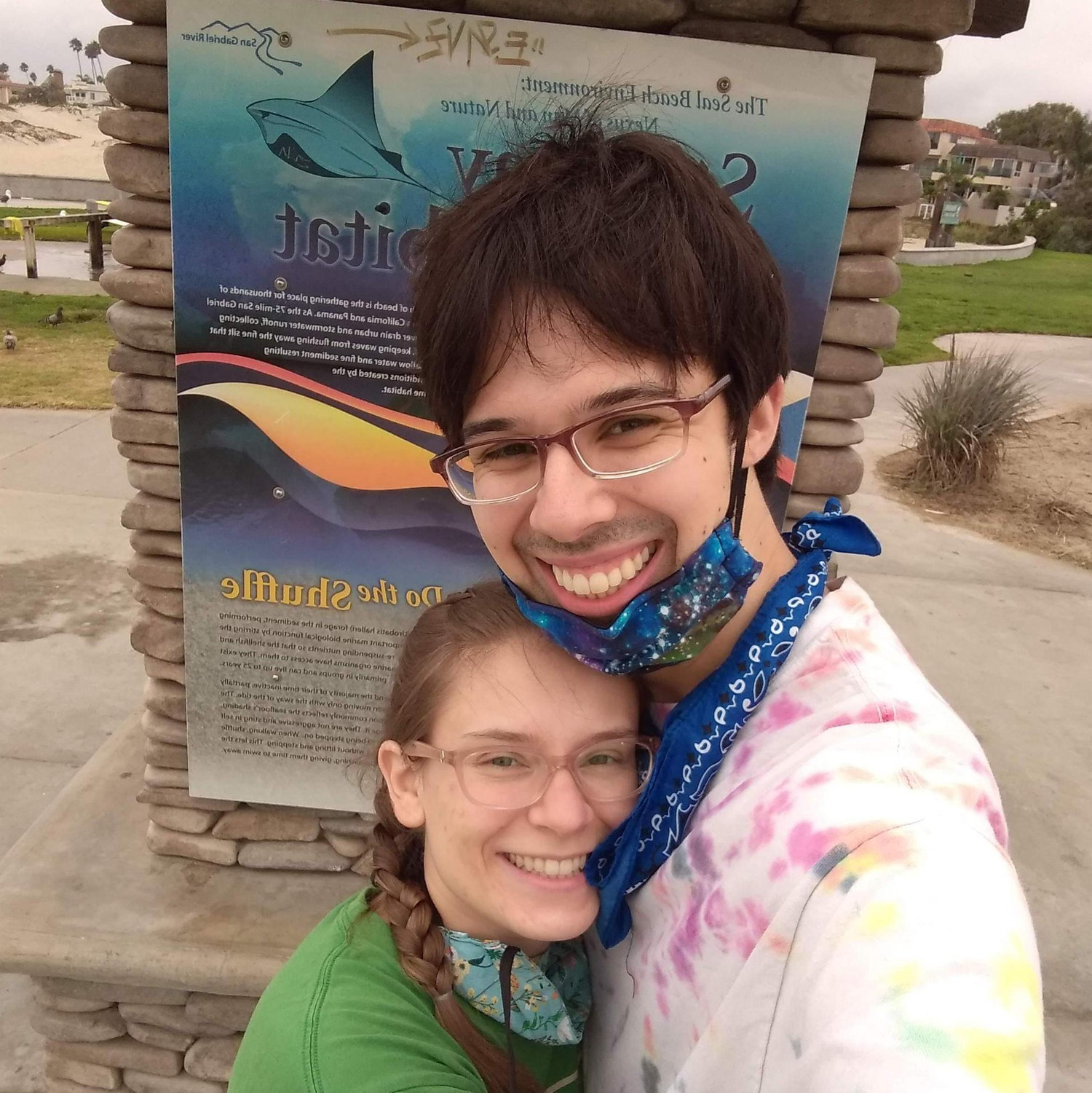 David's birthday at the beach, 2020.