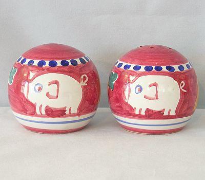 Vietri Campagna Porco Salt & Pepper Set