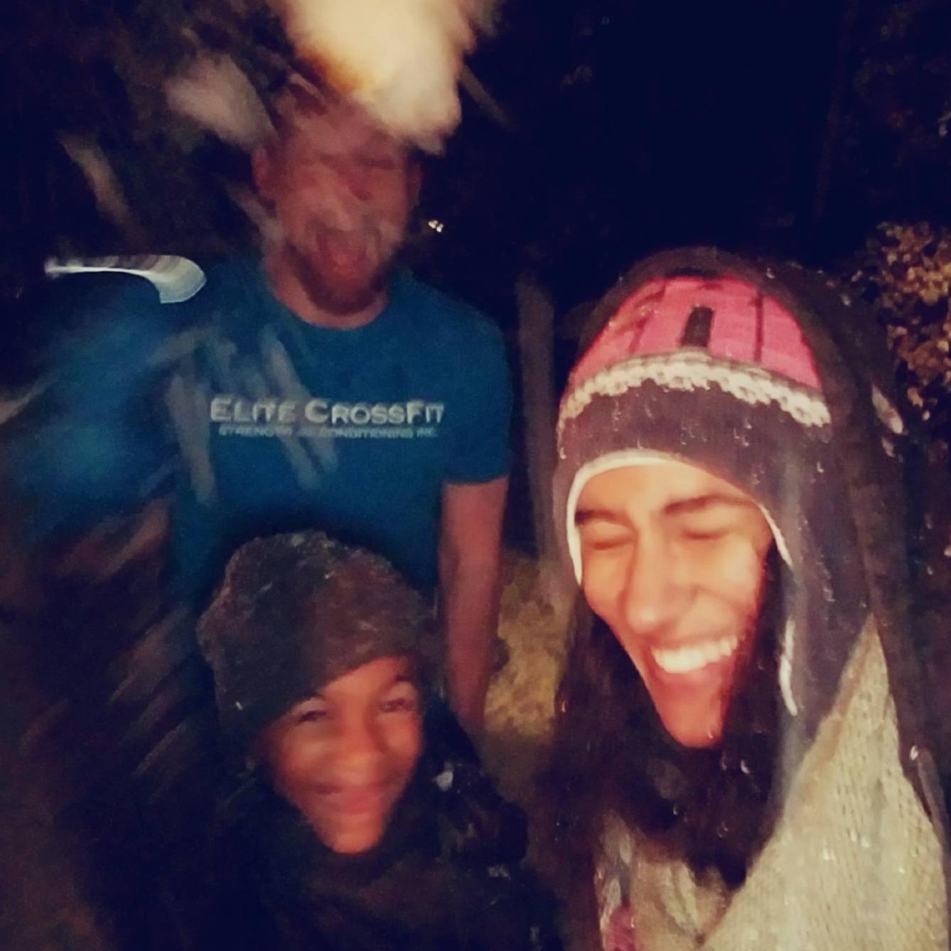 Our first year in our home, our first snow day together, the first time in over 20 years it snowed in San Antonio
