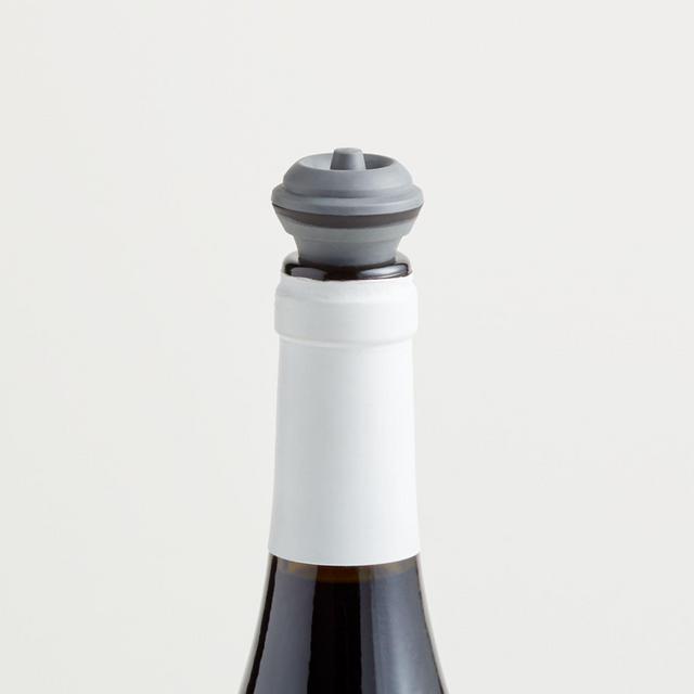 Vacu Vin ® Grey Wine Stoppers, Set of 2