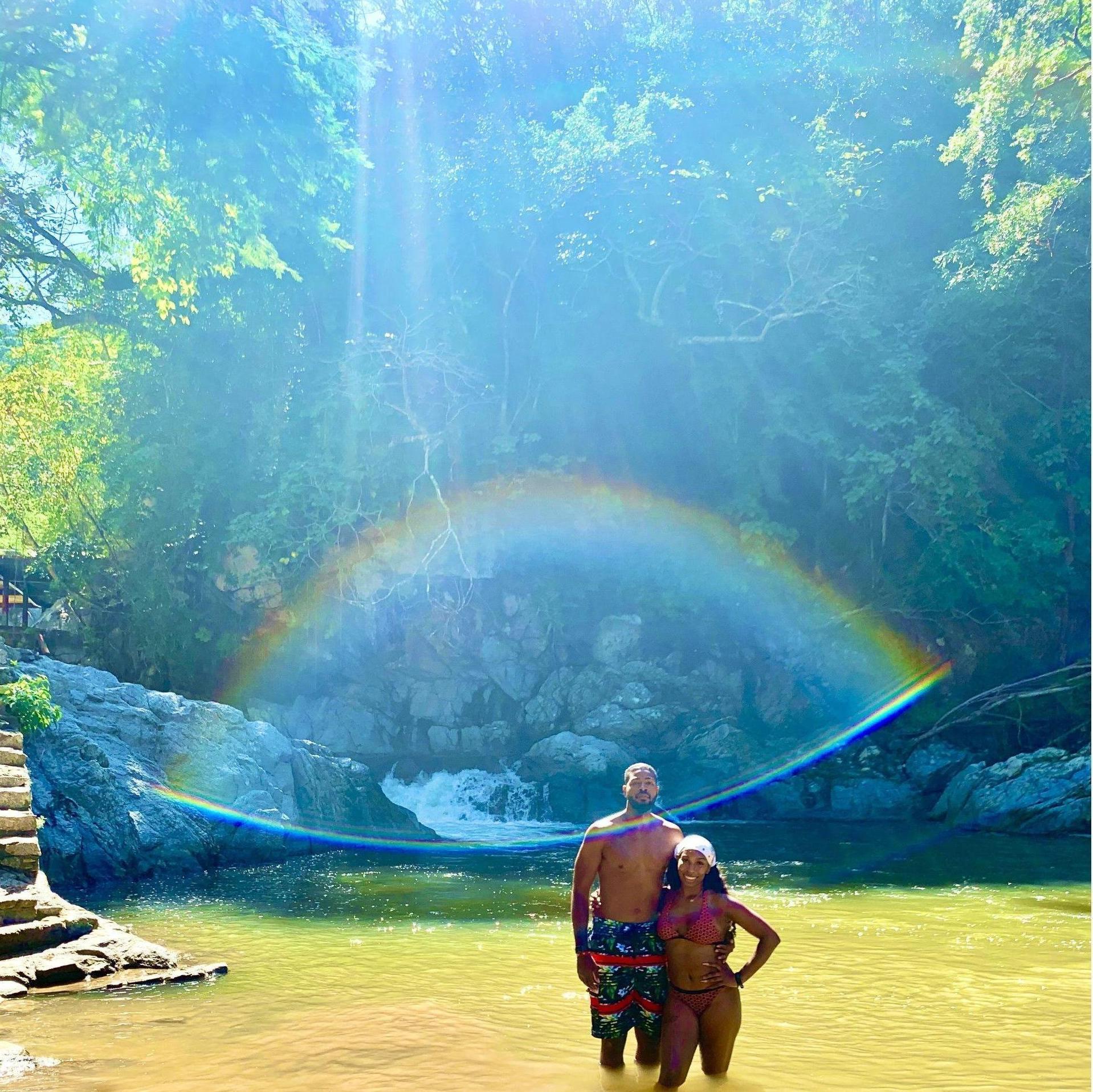 Beautiful rainbow on our excursion in Puerto Vallarta